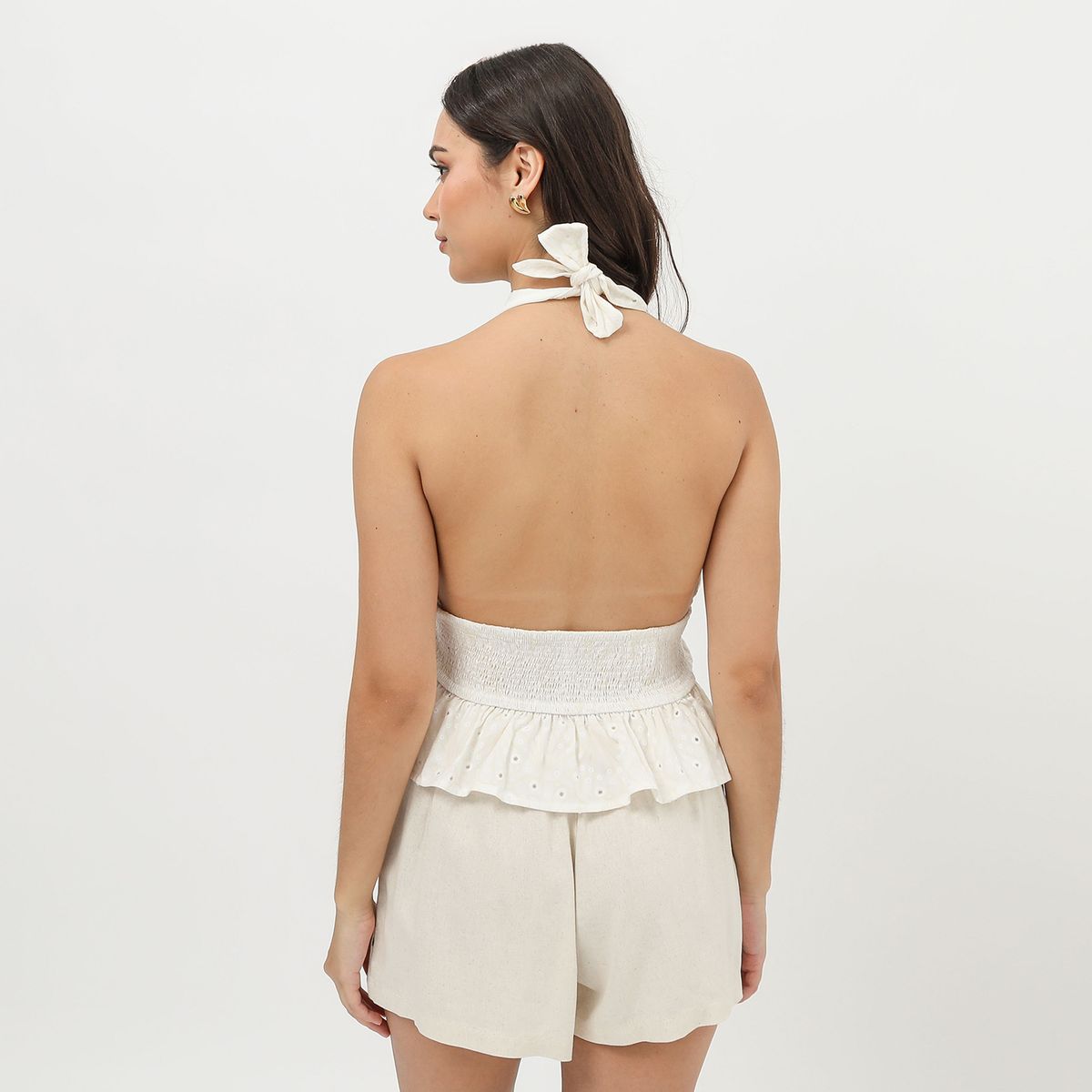 SYBILLA - Blusa Halter Mujer Sybilla