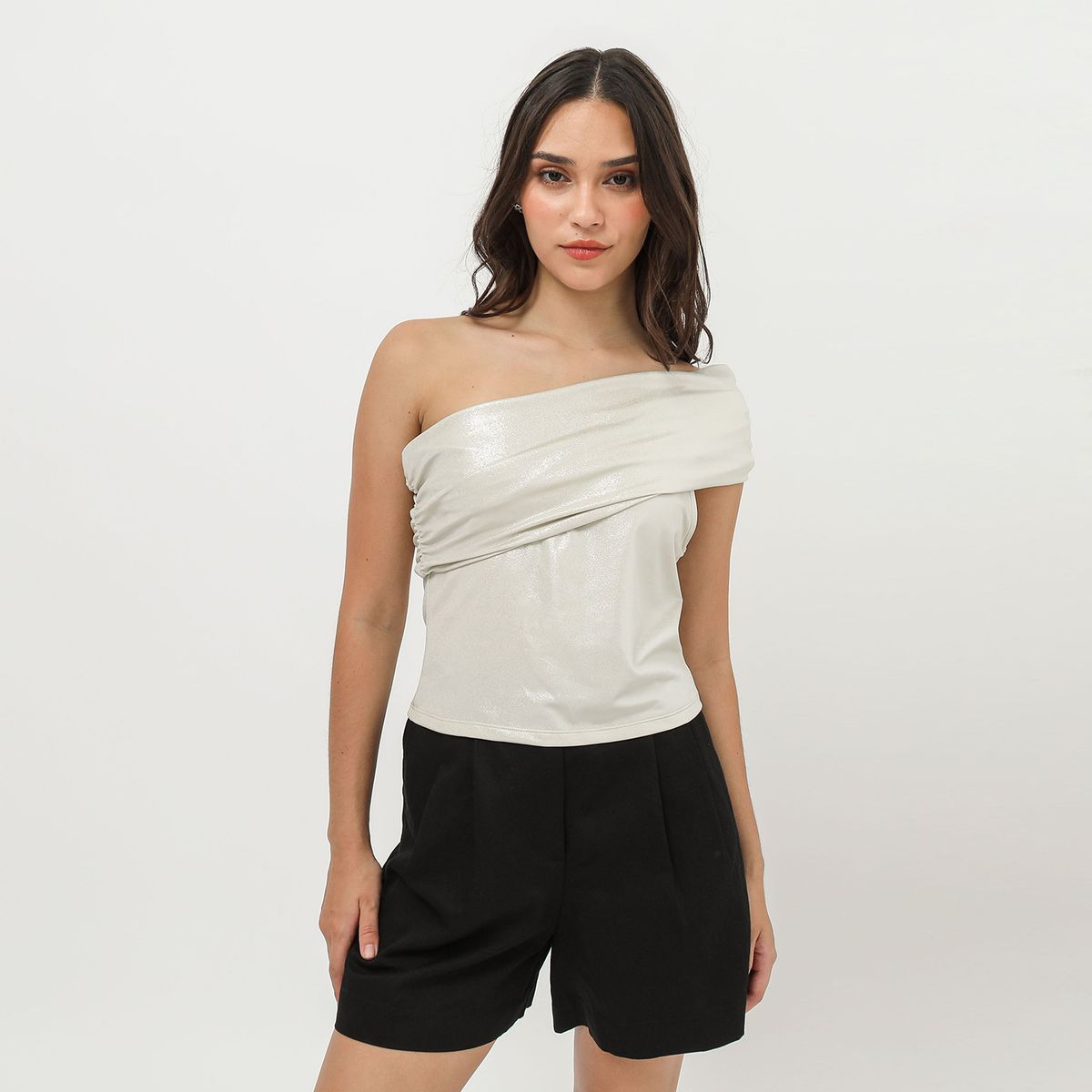 SYBILLA - Top Asimétrico Mujer Sybilla