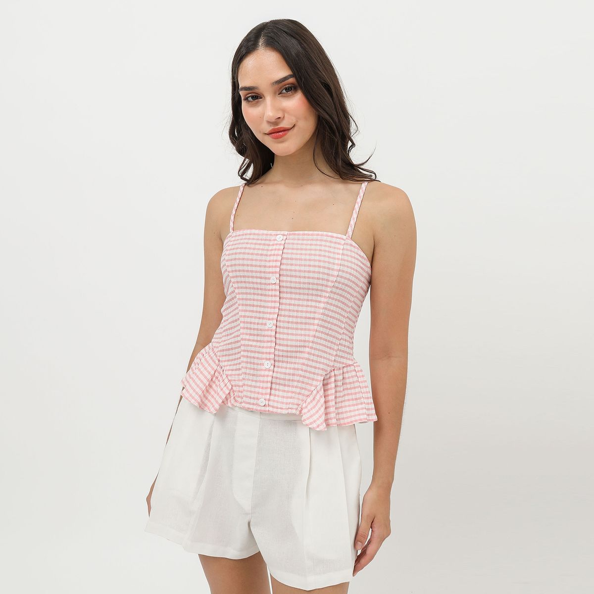 SYBILLA - Top Peplum Mujer Sybilla