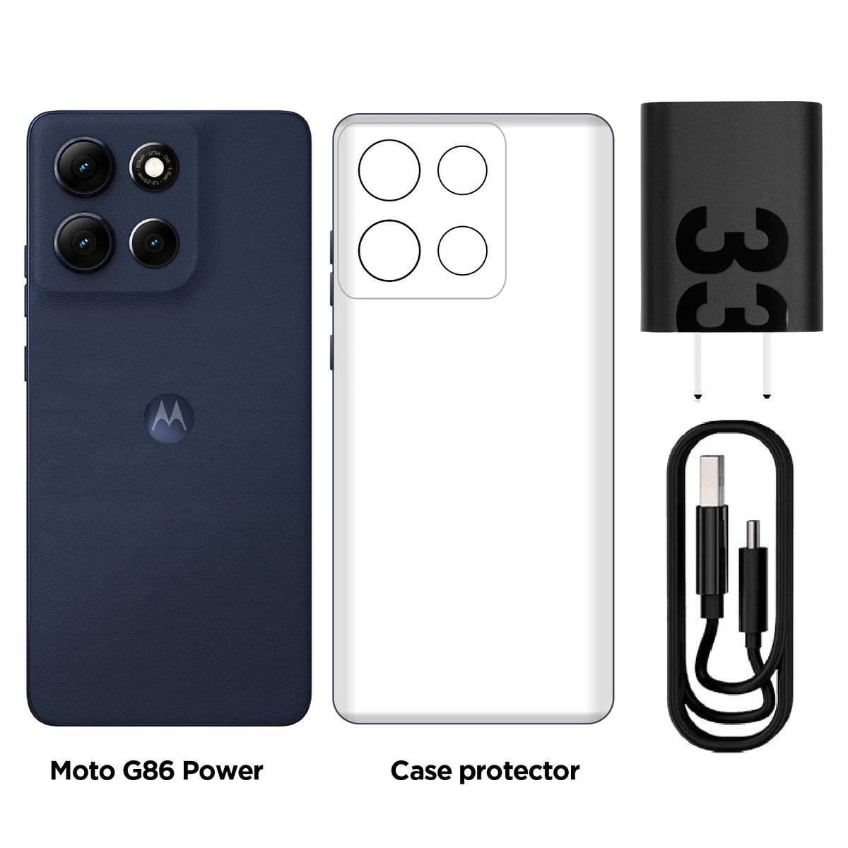 MOTOROLA - Celular Moto G86 Power 8gb+256gb Azul