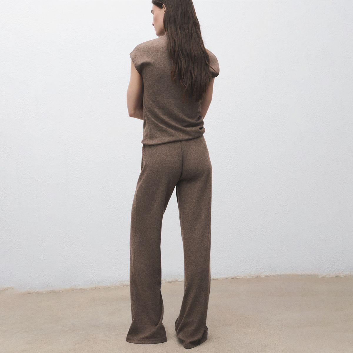 MANGO - Pantalón Flare Tiro Medio Mujer Mango