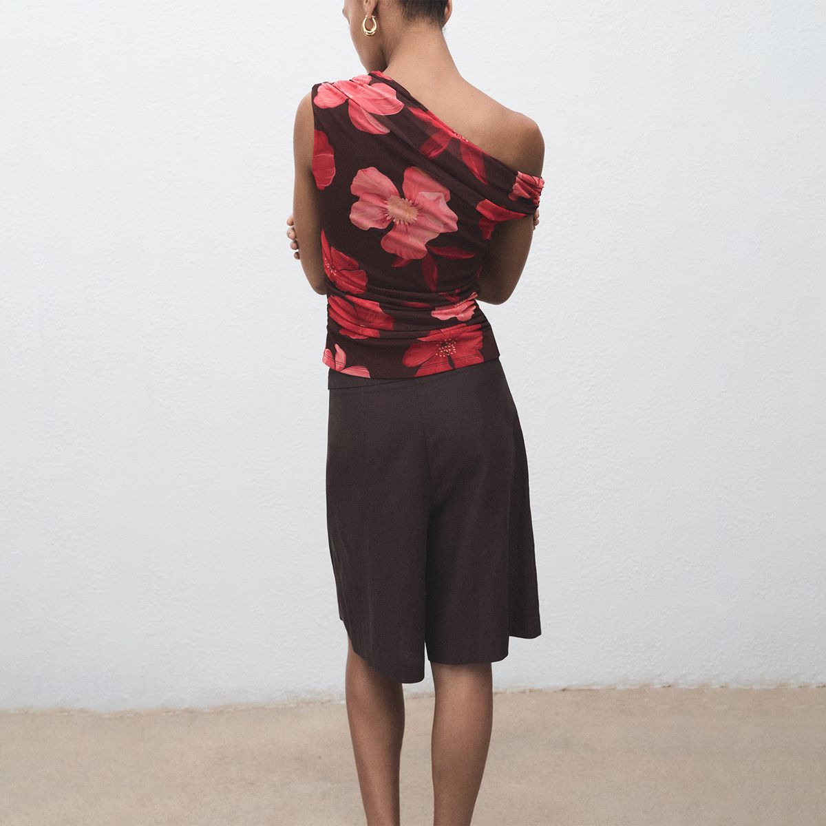 MANGO - Top Asimétrico Mujer Mango