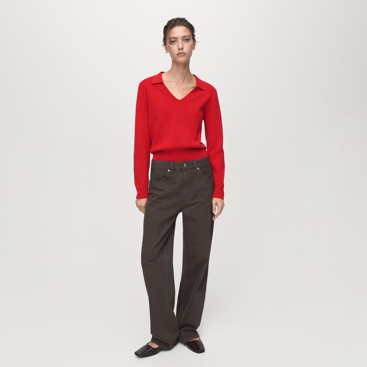 MANGO - Chompa Manga Larga Mujer Mango