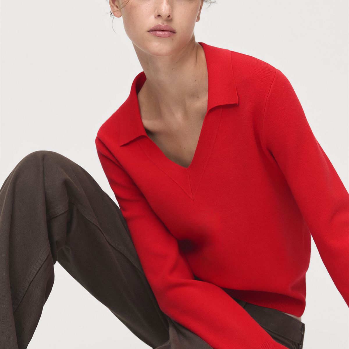 MANGO - Chompa Manga Larga Mujer Mango