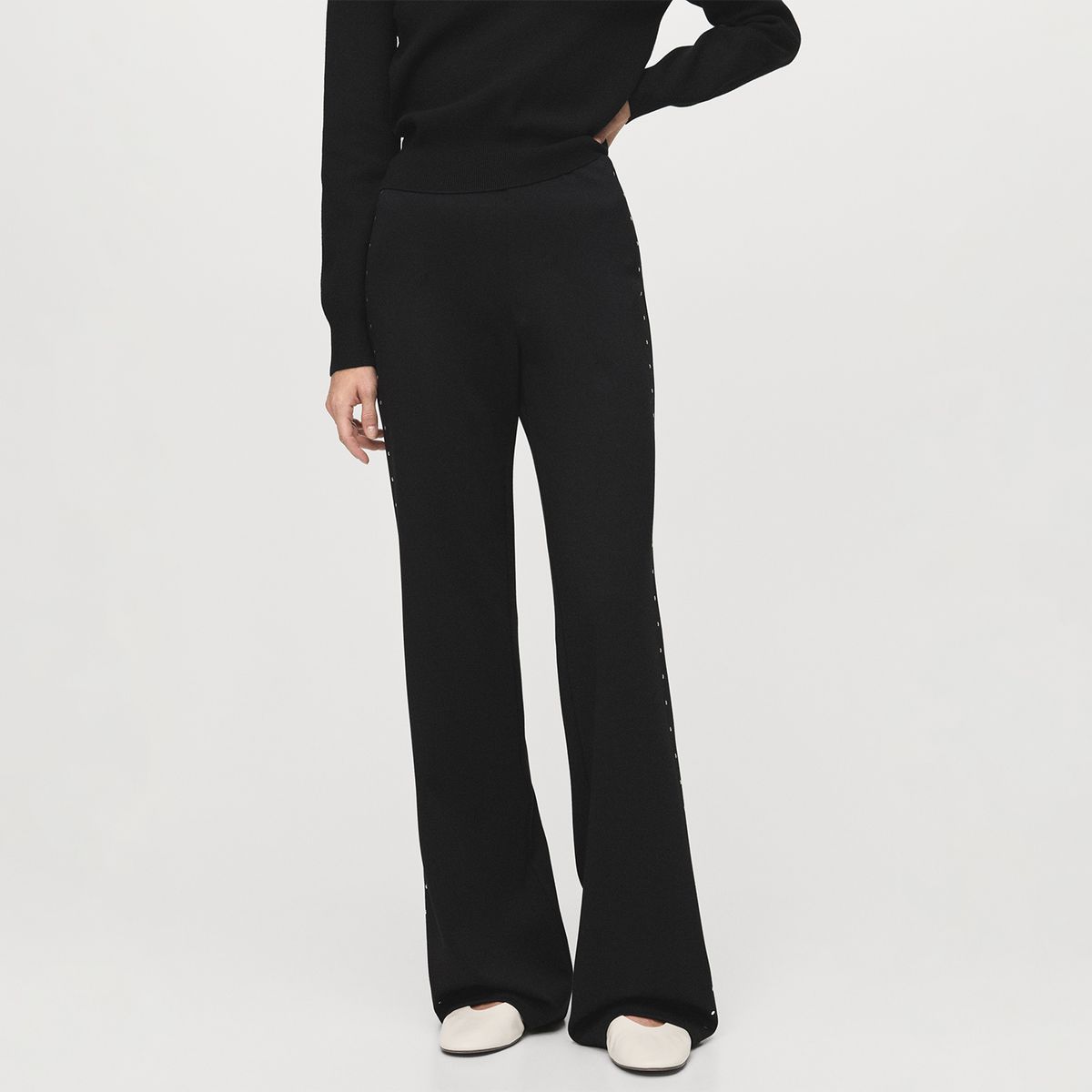 MANGO - Leggings Flare Mujer Mango