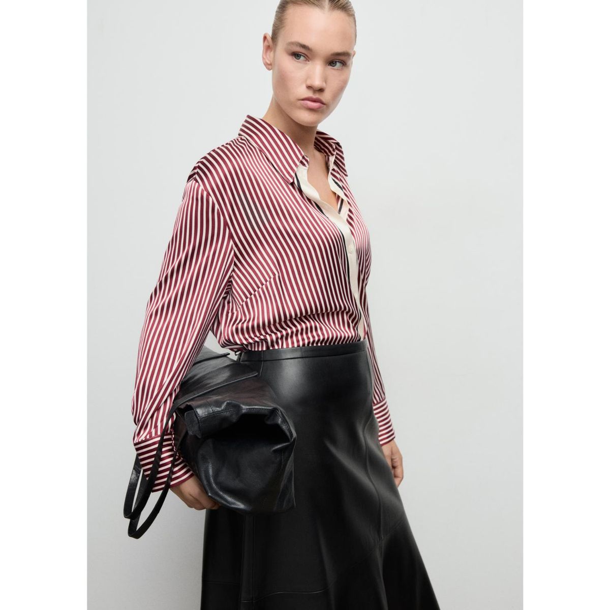 MANGO - Blusa Manga Larga Mujer Mango