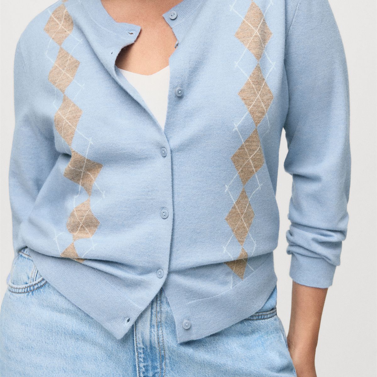 MANGO - Chompa Manga Larga Mujer Mango