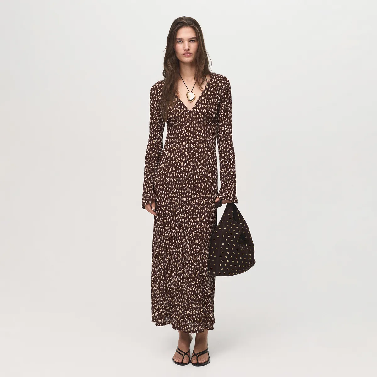 MANGO - Vestido Largo Mujer Mango