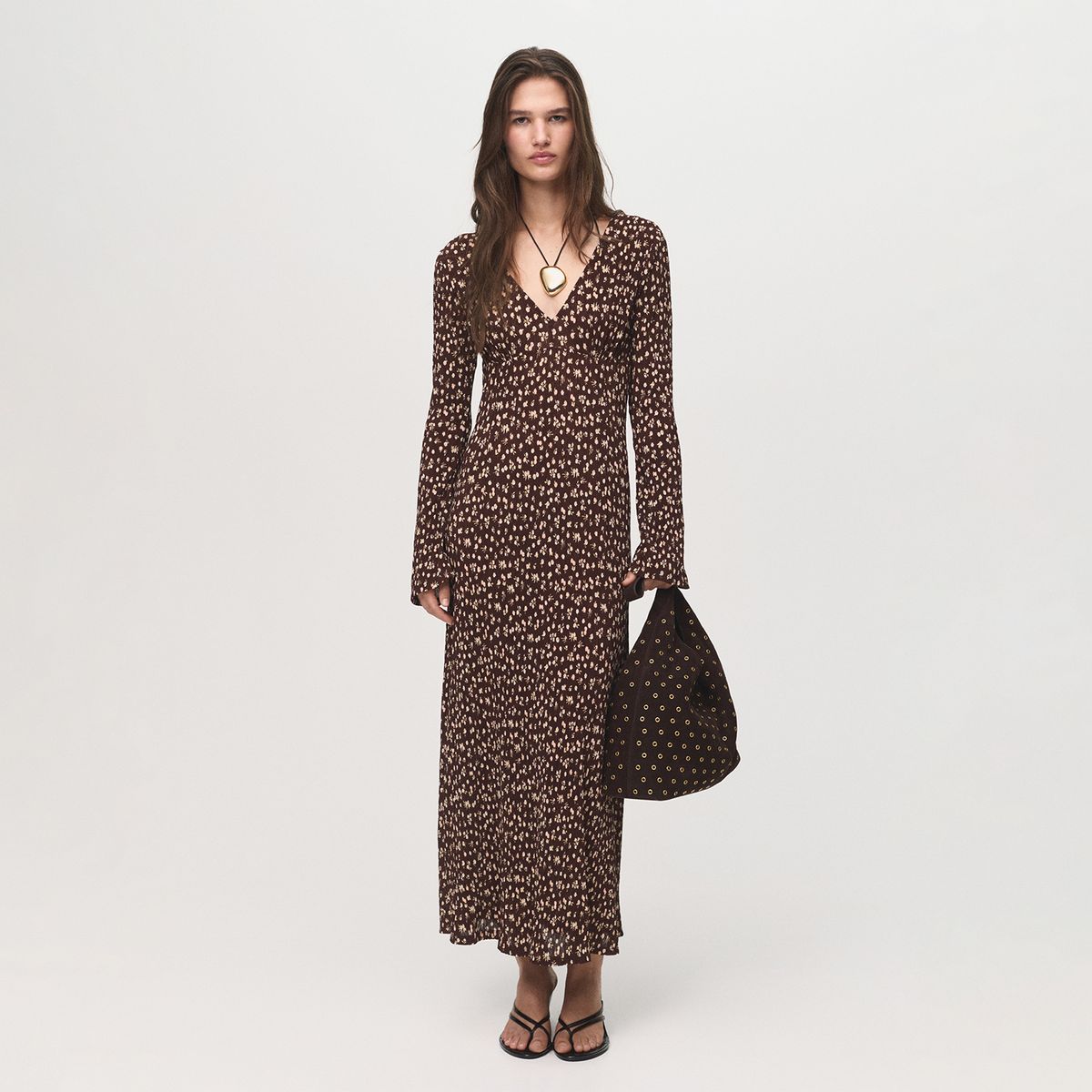 MANGO - Vestido Largo Mujer Mango