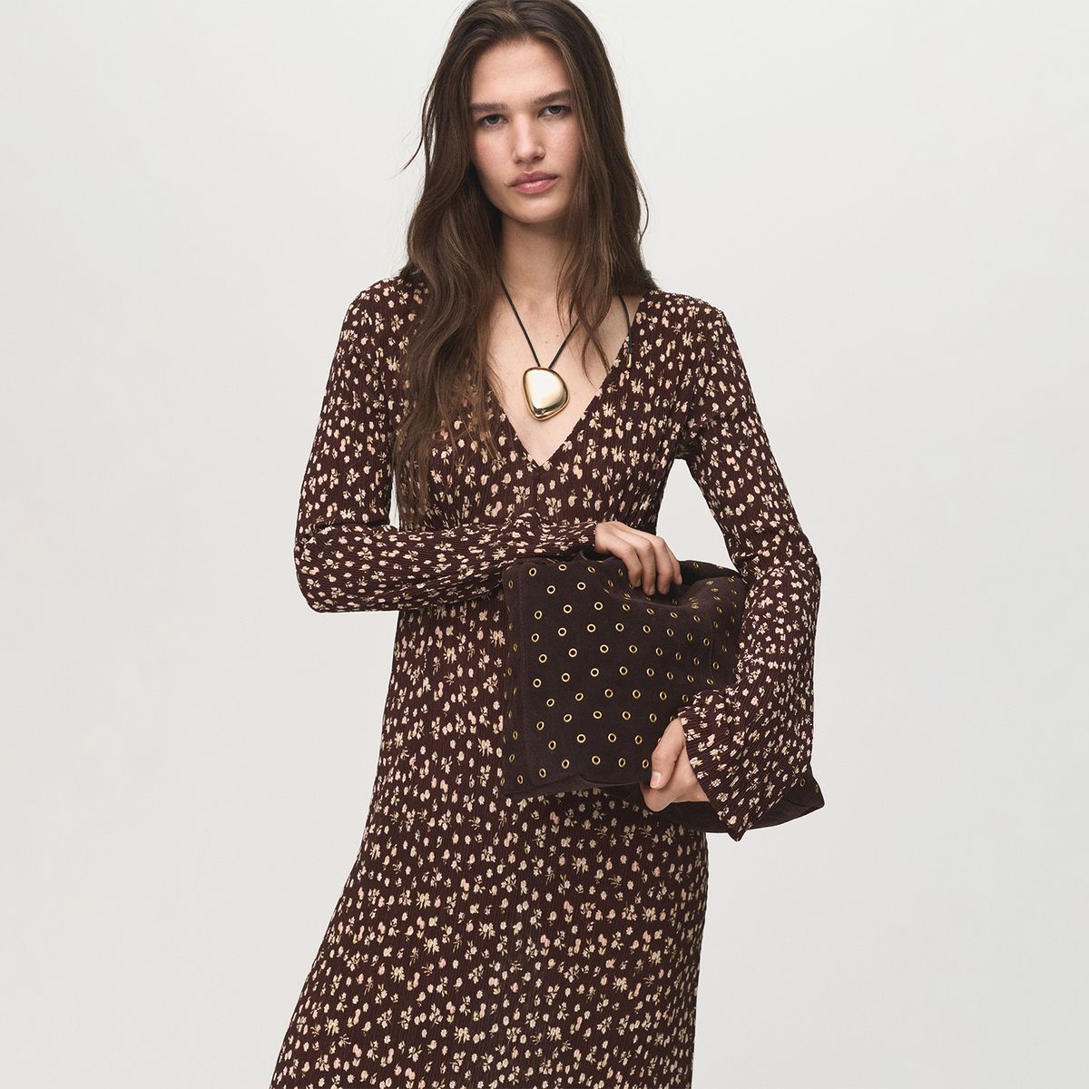 MANGO - Vestido Largo Mujer Mango