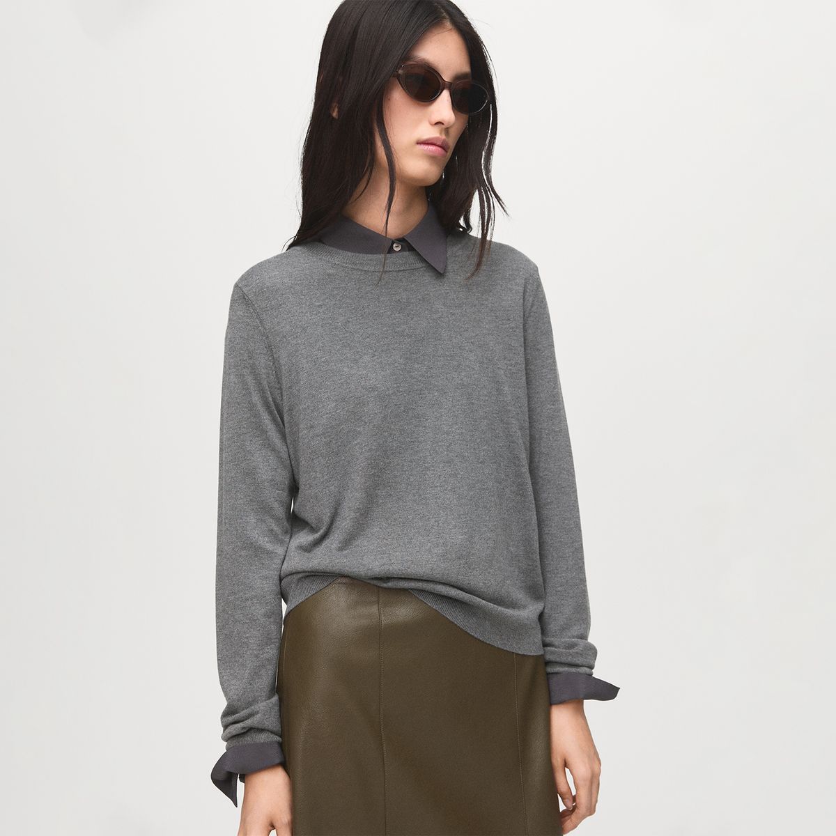 MANGO - Chompa Manga Larga Mujer Mango