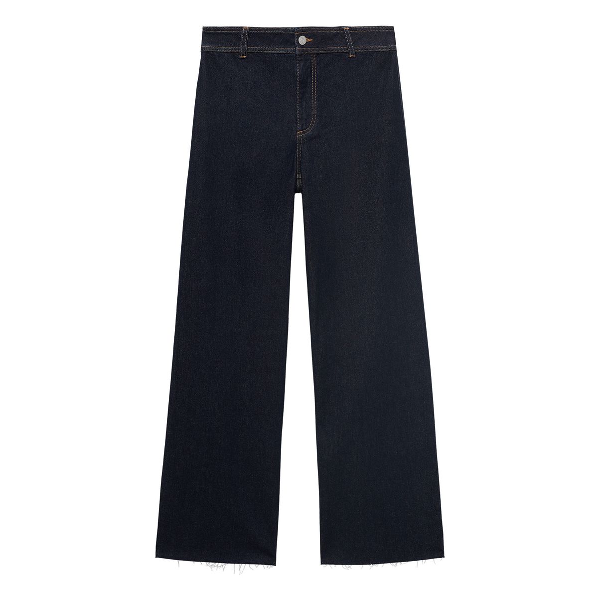 MANGO - Jean Wide Leg Tiro Alto Mujer Mango