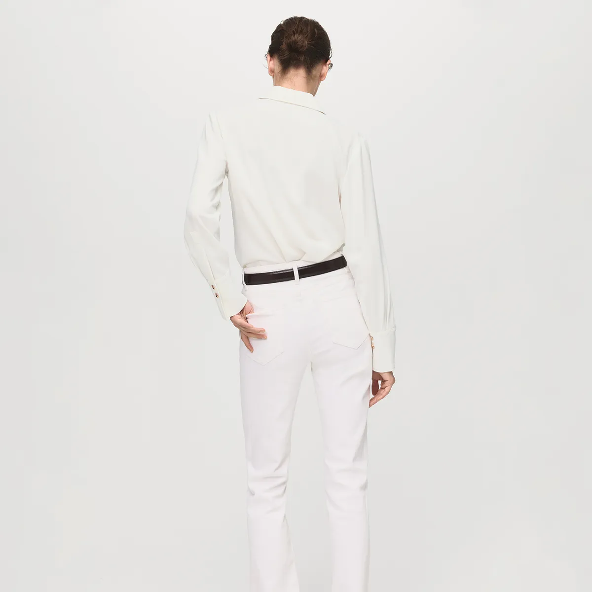 MANGO - Blusa Manga Larga Mujer Mango