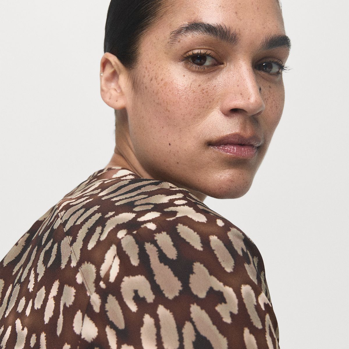 MANGO - Blusa Manga Larga Mujer Mango