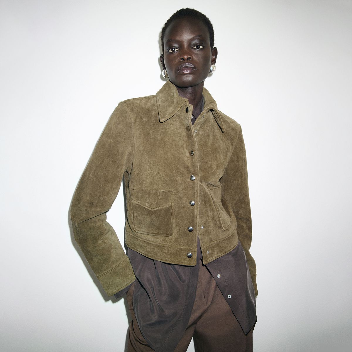 MANGO - Casaca De Cuero Mujer Mango