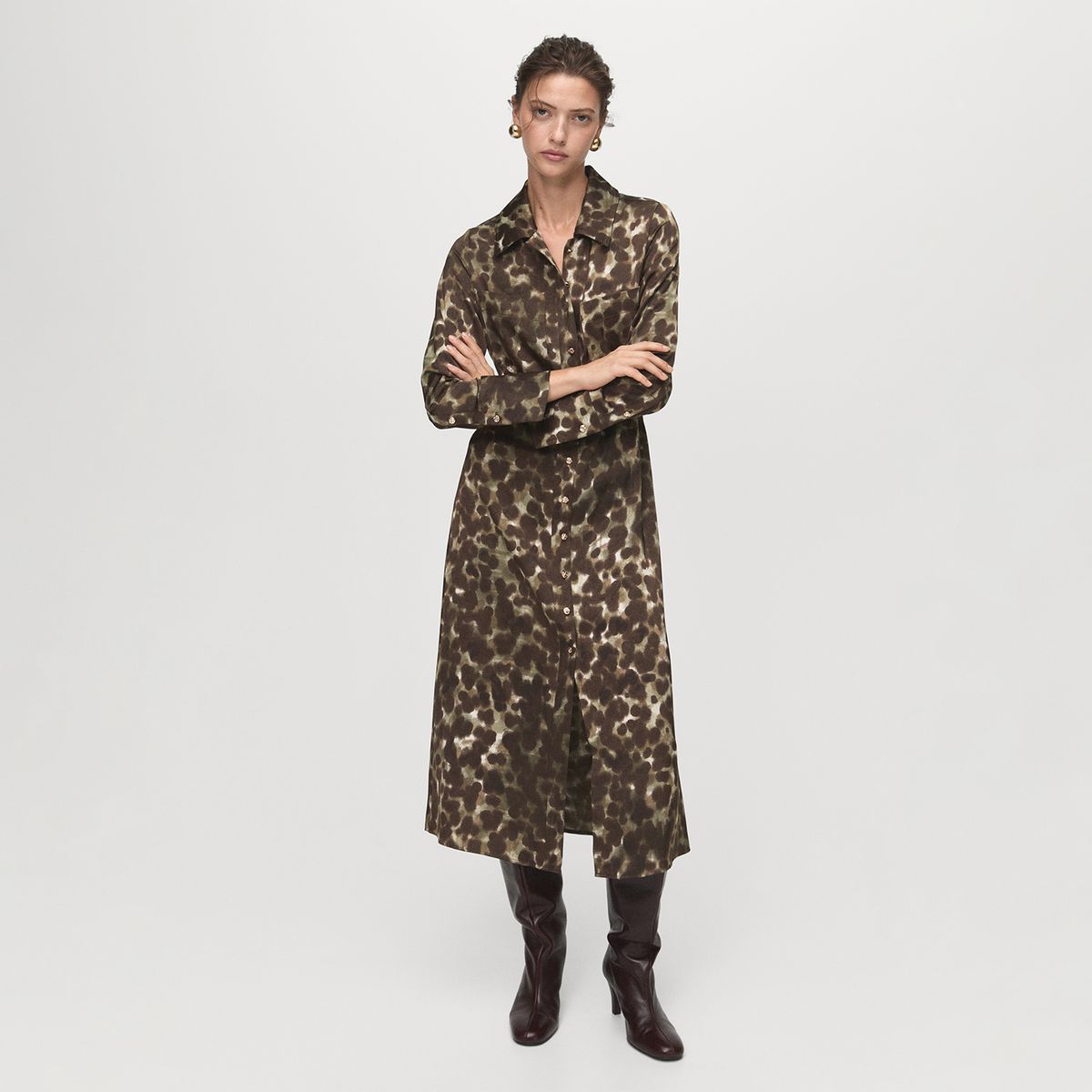 MANGO - Vestido Largo Mujer Mango