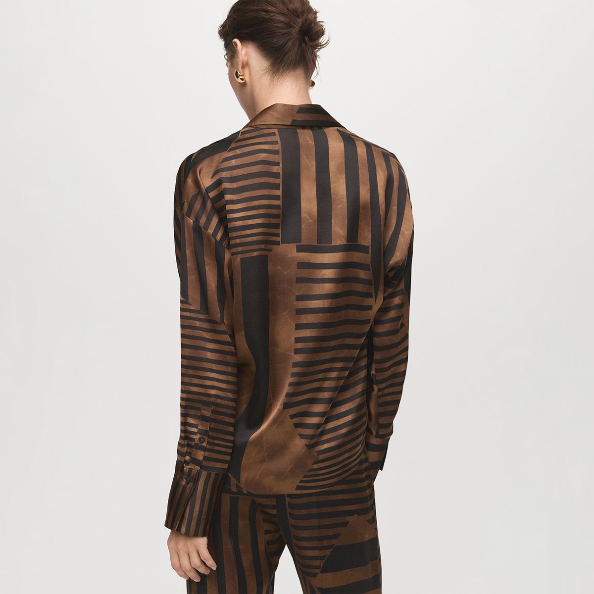 MANGO - Blusa Manga Larga Mujer Mango