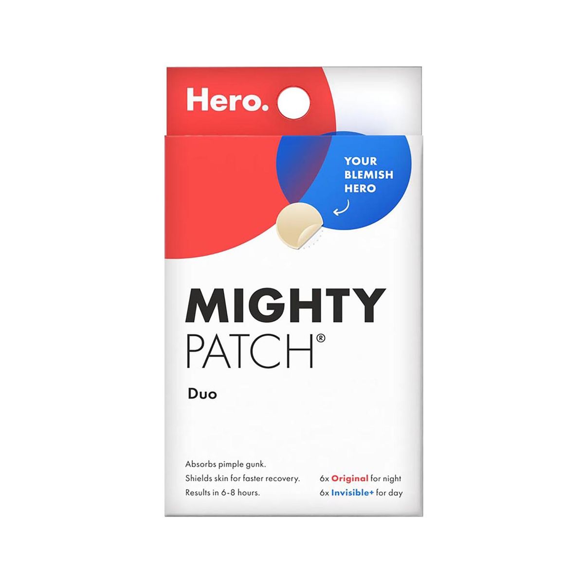 HERO - Parche Para Acné Hero Mighty Patch Duo 12 Unidades
