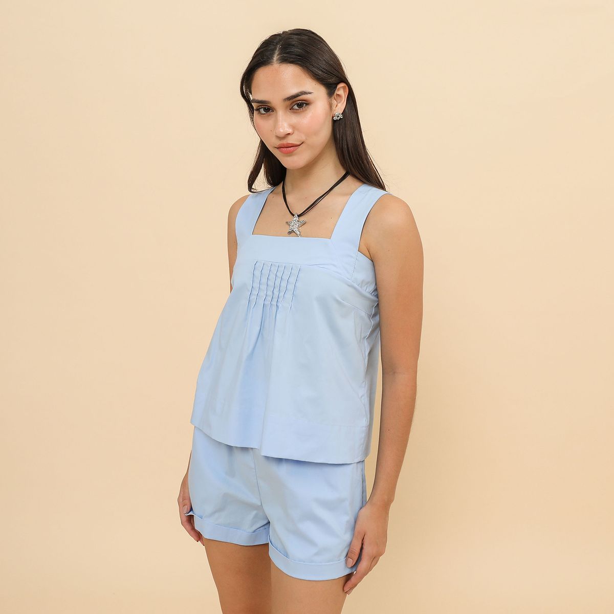 SYBILLA - Blusa Sin Mangas Mujer Sybilla