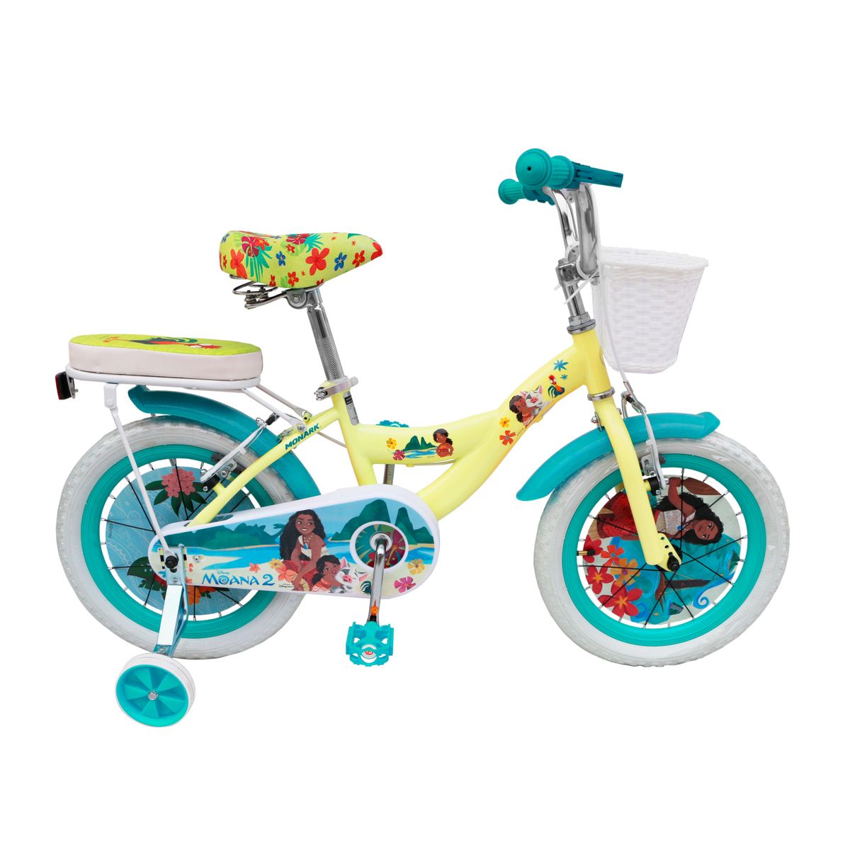 MONARK - Bicicleta Infantil Aluminio Moana Flowers Aro 16 Monark