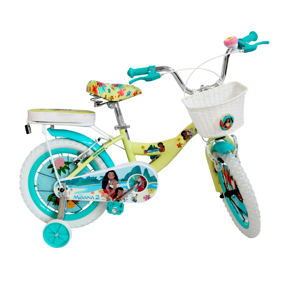 MONARK - Bicicleta Infantil Aluminio Moana Flowers Aro 16 Monark