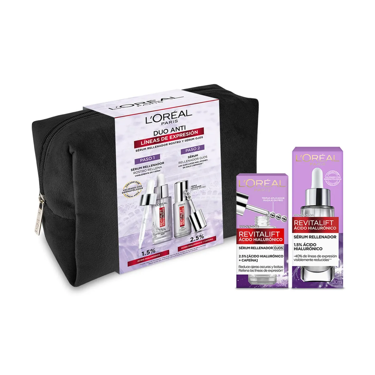 LOREAL PARIS - Pack Serum Rostro +  Serum Ojos Ah L'oreal Paris