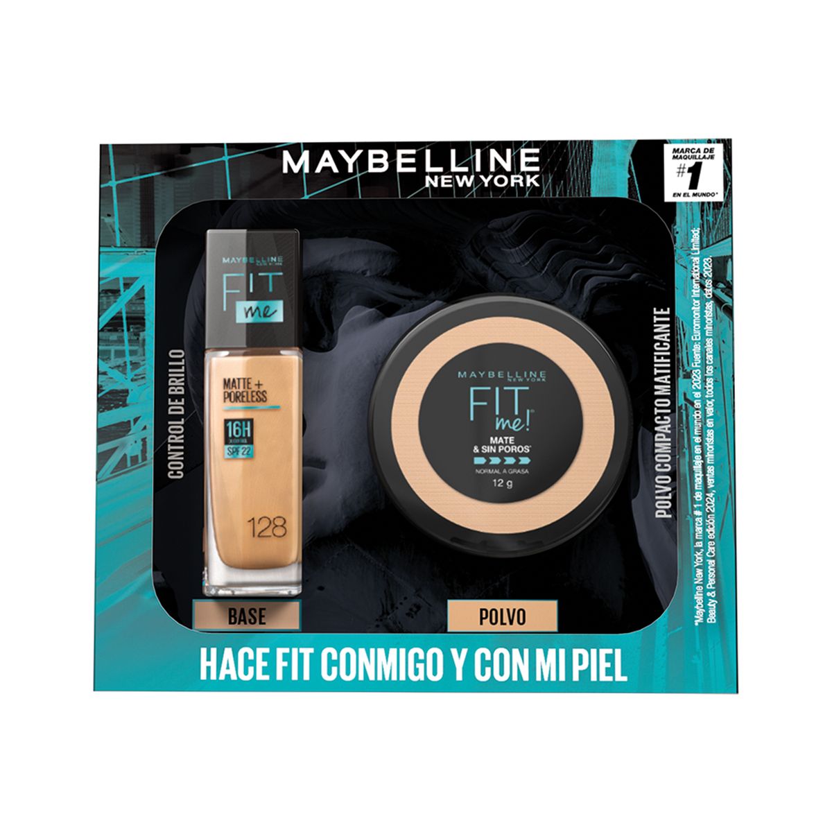 MAYBELLINE - Pack Fit Me 128 (base & Polvo)