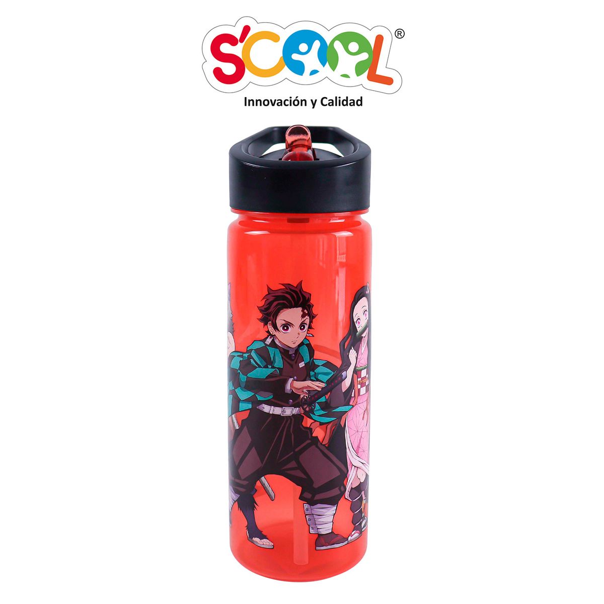 SCOOL - Tomatodo Con Caña 590ml Pp Scool Ranger Demon Slayer H