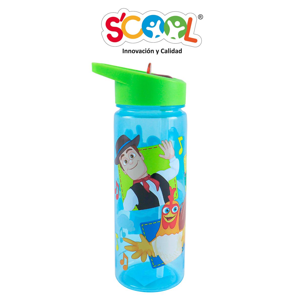 SCOOL - Tomatodo Con Caña 590ml Pp Scool Ranger La Granja De Zenon