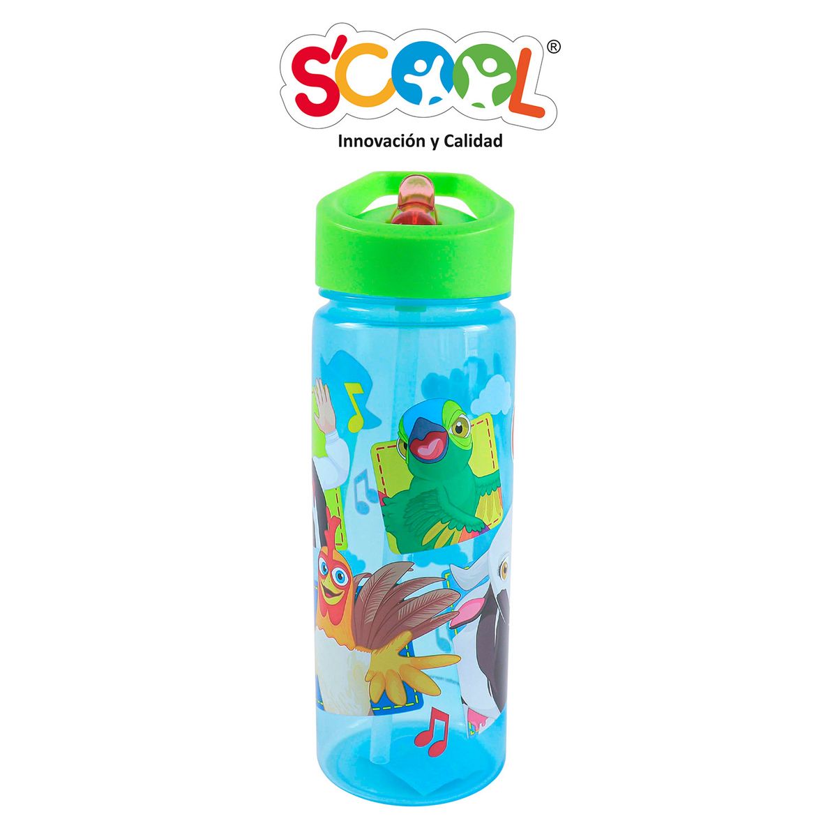 SCOOL - Tomatodo Con Caña 590ml Pp Scool Ranger La Granja De Zenon