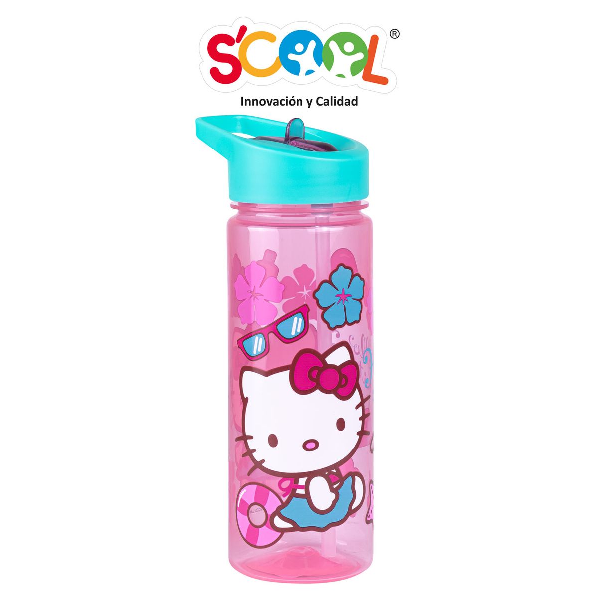 SCOOL - Tomatodo Con Caña 590ml Pp Scool Ranger Hello Kitty