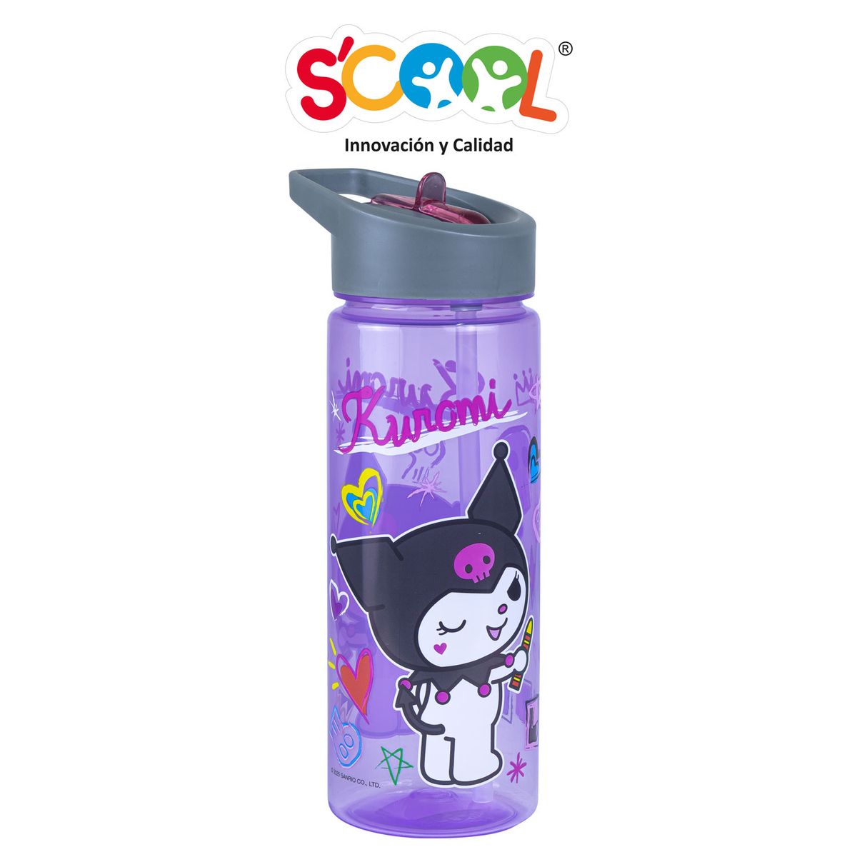 SCOOL - Tomatodo Con Caña 590ml Pp Scool Ranger Kuromi