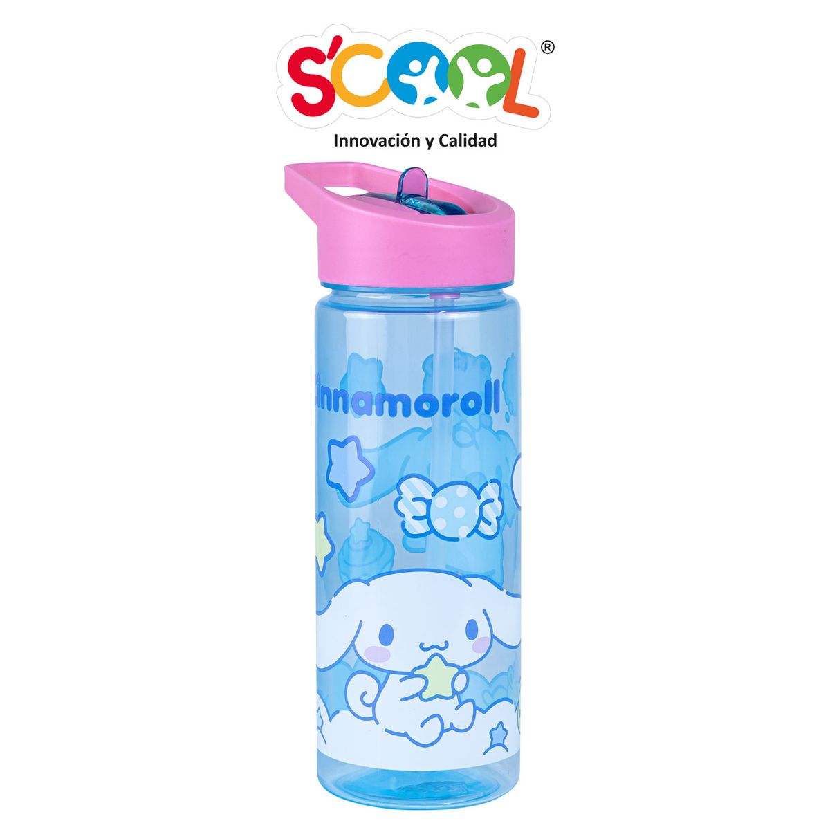 SCOOL - Tomatodo Con Caña 590ml Pp Scool Ranger Cinnamoroll