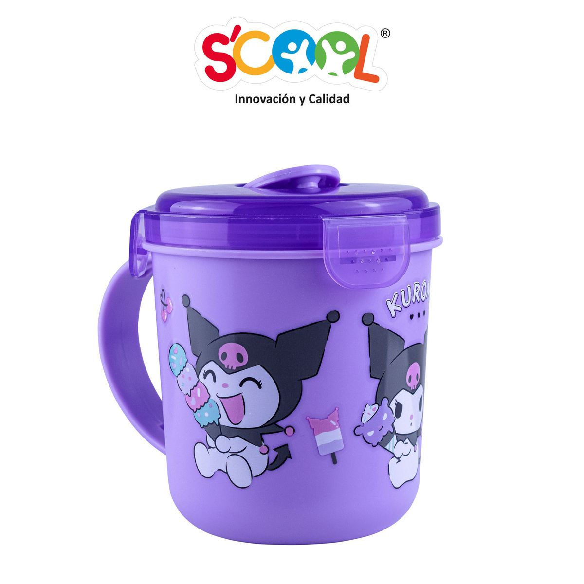 SCOOL - Vaso Snack Con Cuchara 500ml Pp Scool Ranger Kuromi