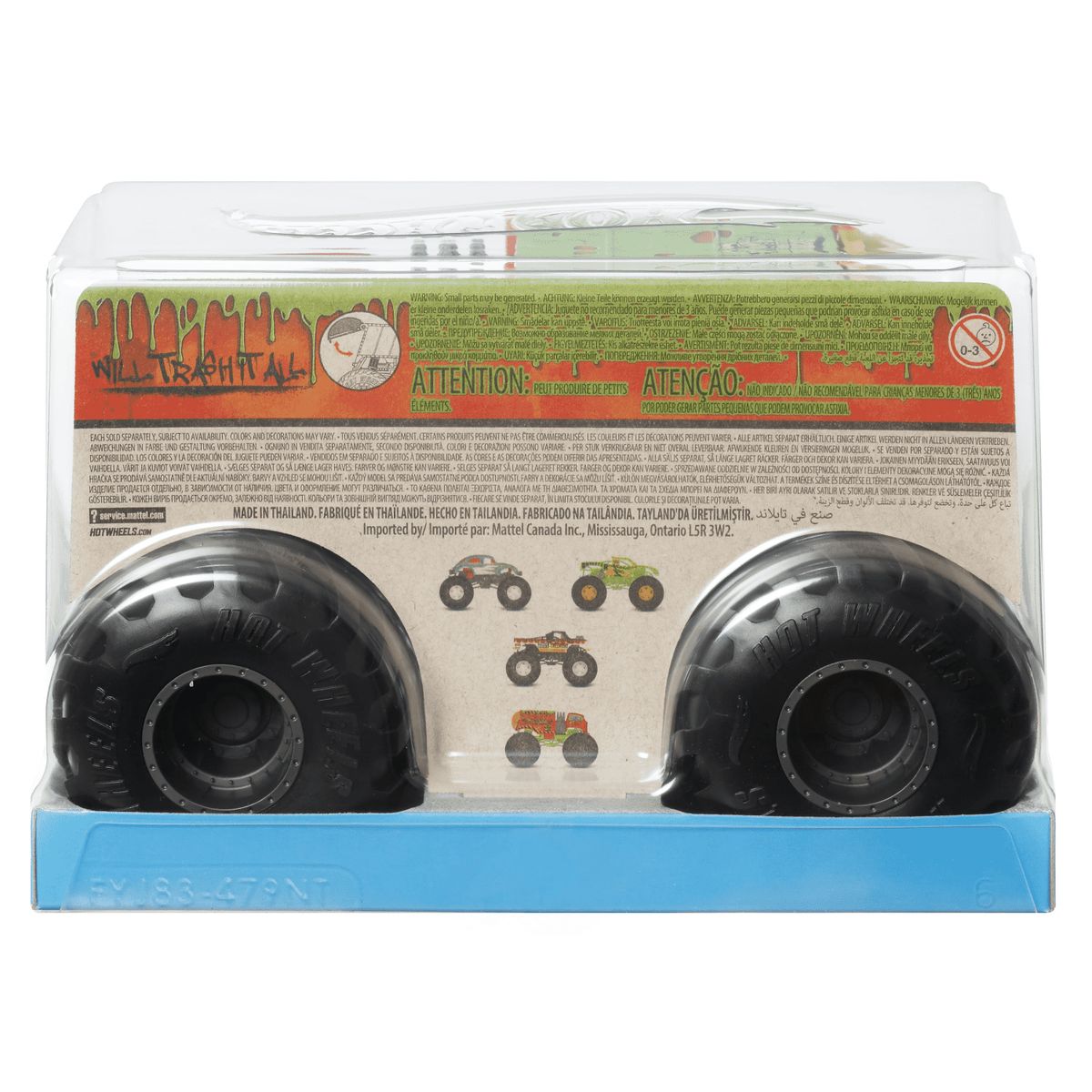 HOT WHEELS - Vehículo Hot Wheels Monster Truck Escala 1:24 Aleatorio