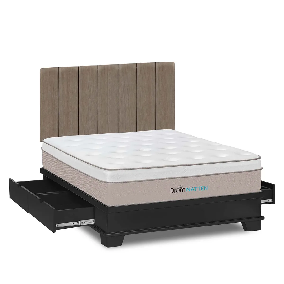 DROM - Dormitorio Natten 4 Cajones Queen Laqueado