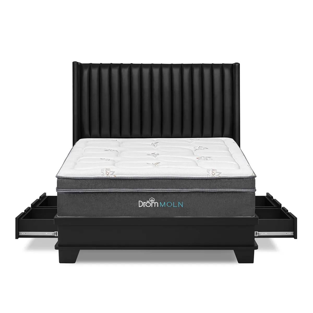 DROM - Dormitorio Moln 4 Cajones Queen Laqueado