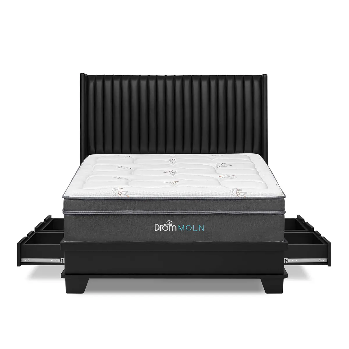 DROM - Dormitorio Moln 4 Cajones King Laqueado