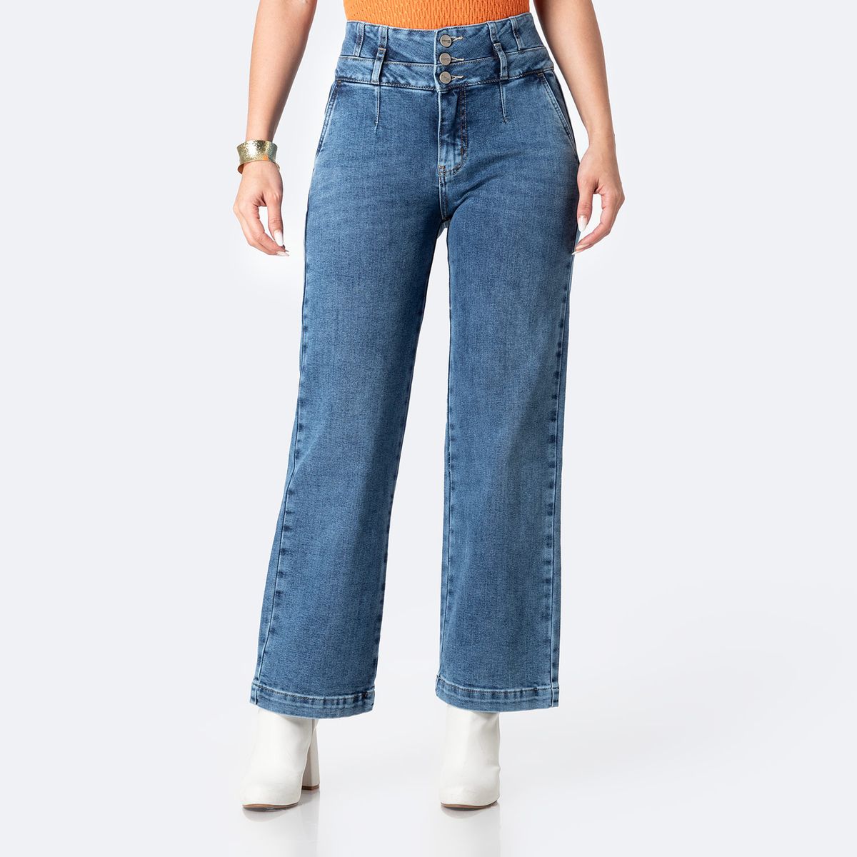 PIONIER - Jean Straight Algodón Mujer Pionier