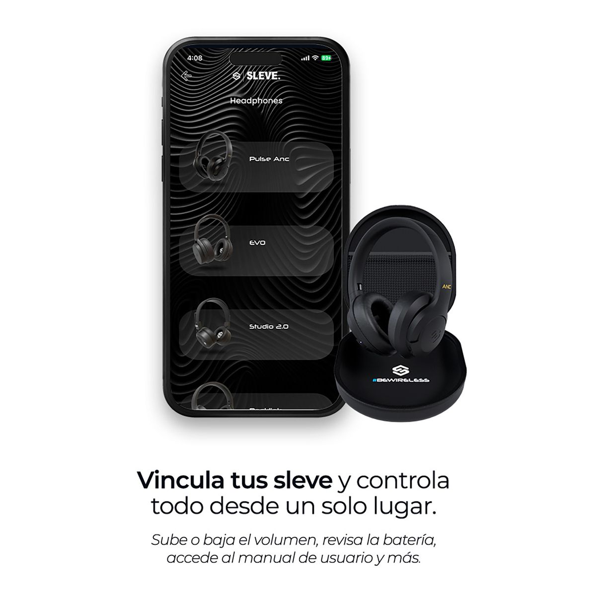SLEVE - Audífonos Inalámbricos Sleve Pulse Anc 2gen Black