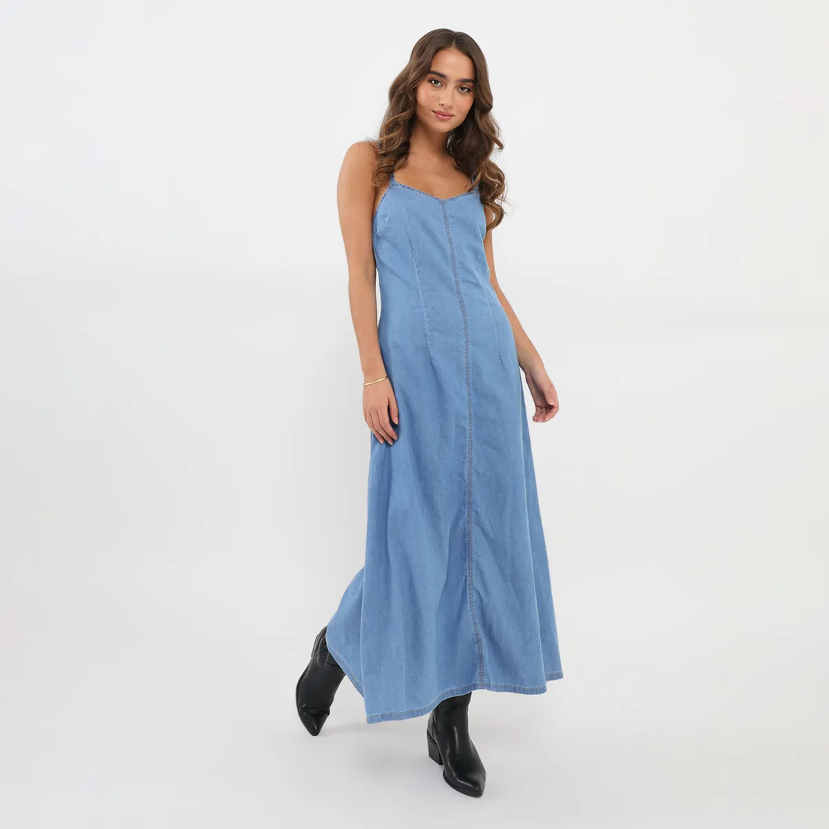 DENIMLAB - Vestido Largo Mujer Denimlab