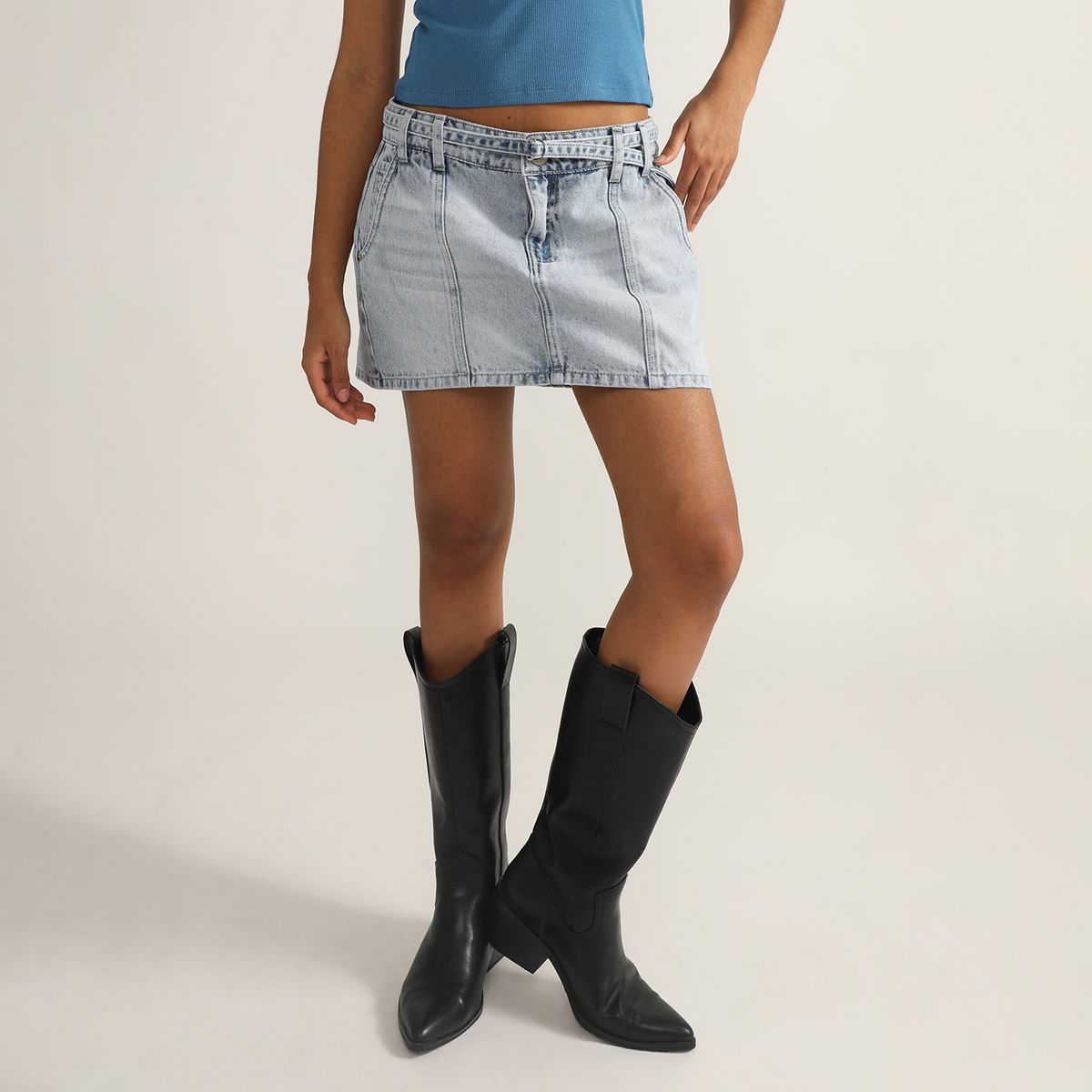 DENIMLAB - Falda Short Denim Mujer Denimlab