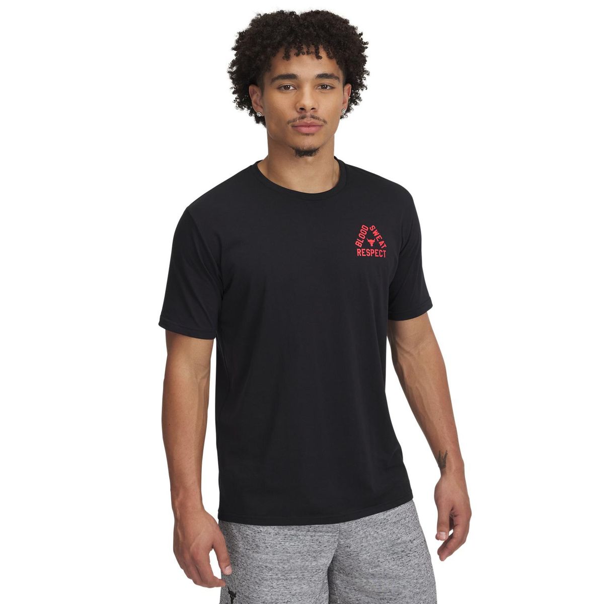 UNDER ARMOUR - Camiseta Manga Corta  Project Rock Wire Hombre Under Armour