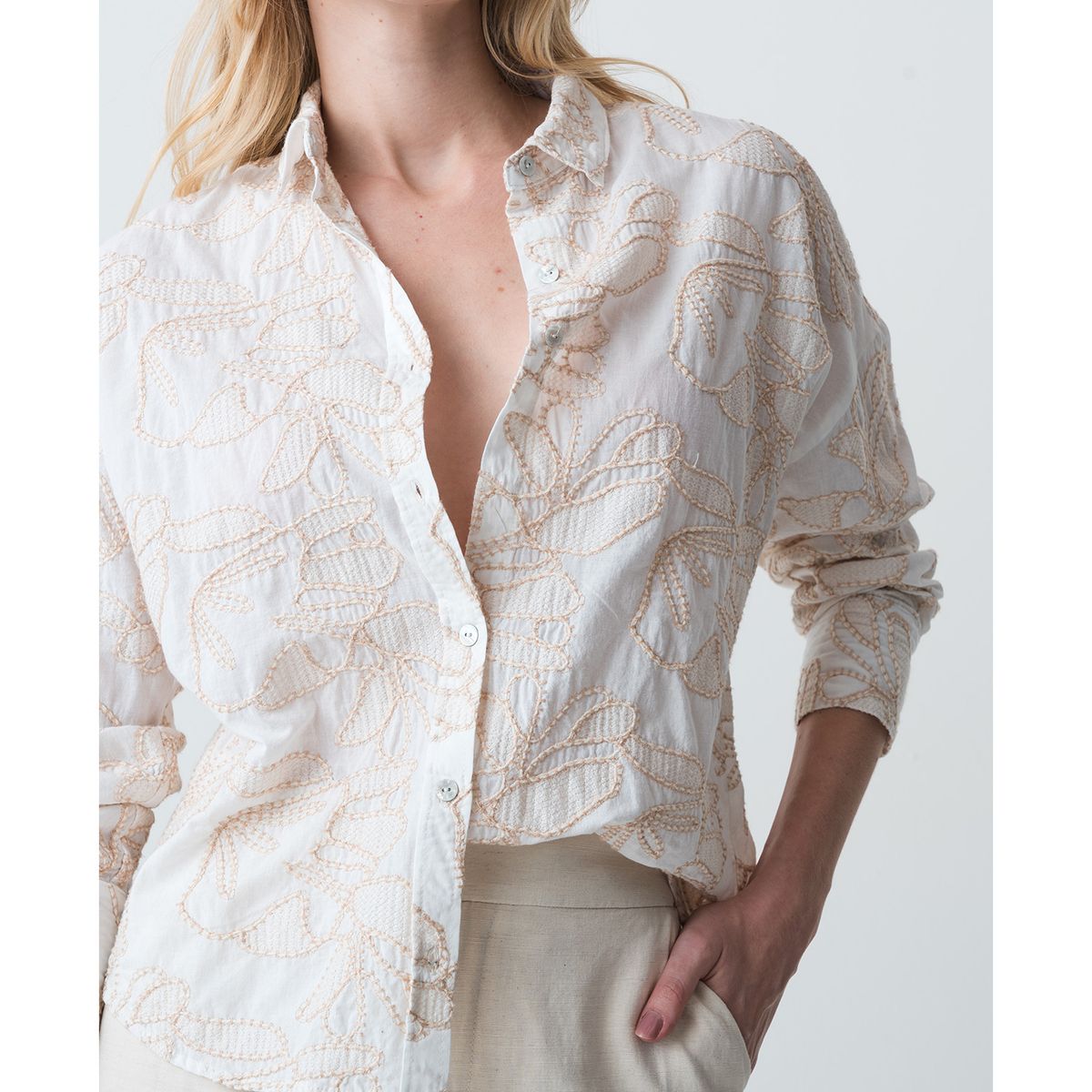 NAF NAF - Blusa Manga Larga Mujer Naf Naf