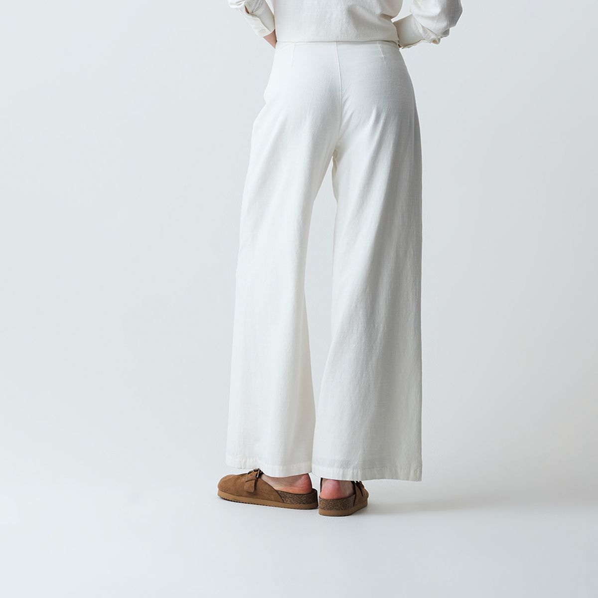 NAF NAF - Pantalón Palazzo Tiro Medio Mujer Naf Naf