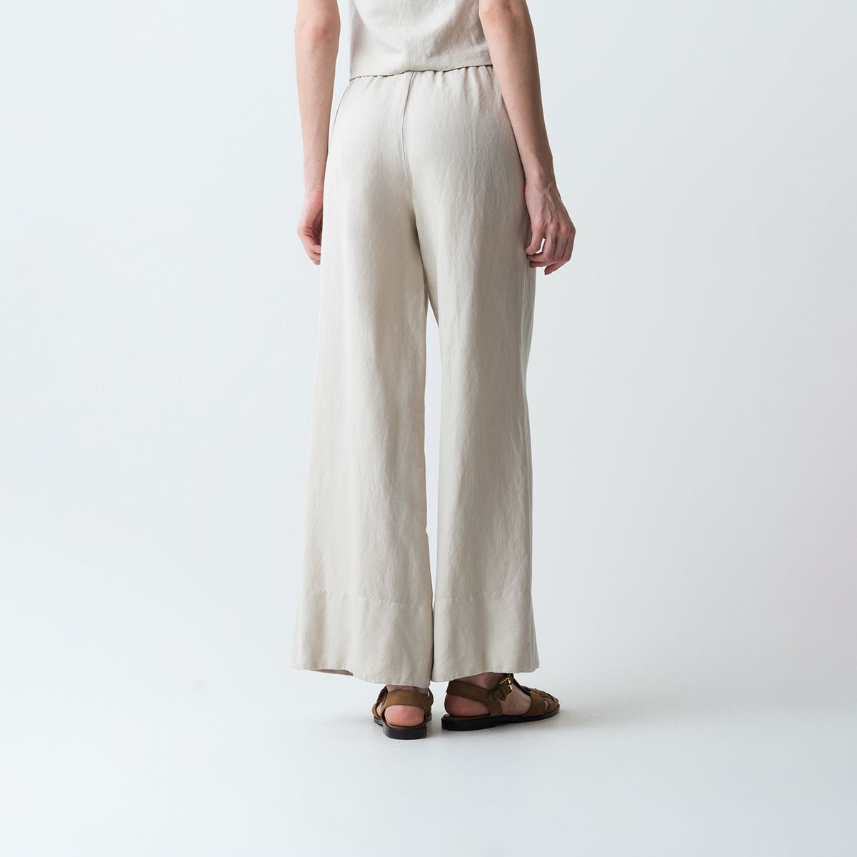 NAF NAF - Pantalón Palazzo Tiro Medio Mujer Naf Naf