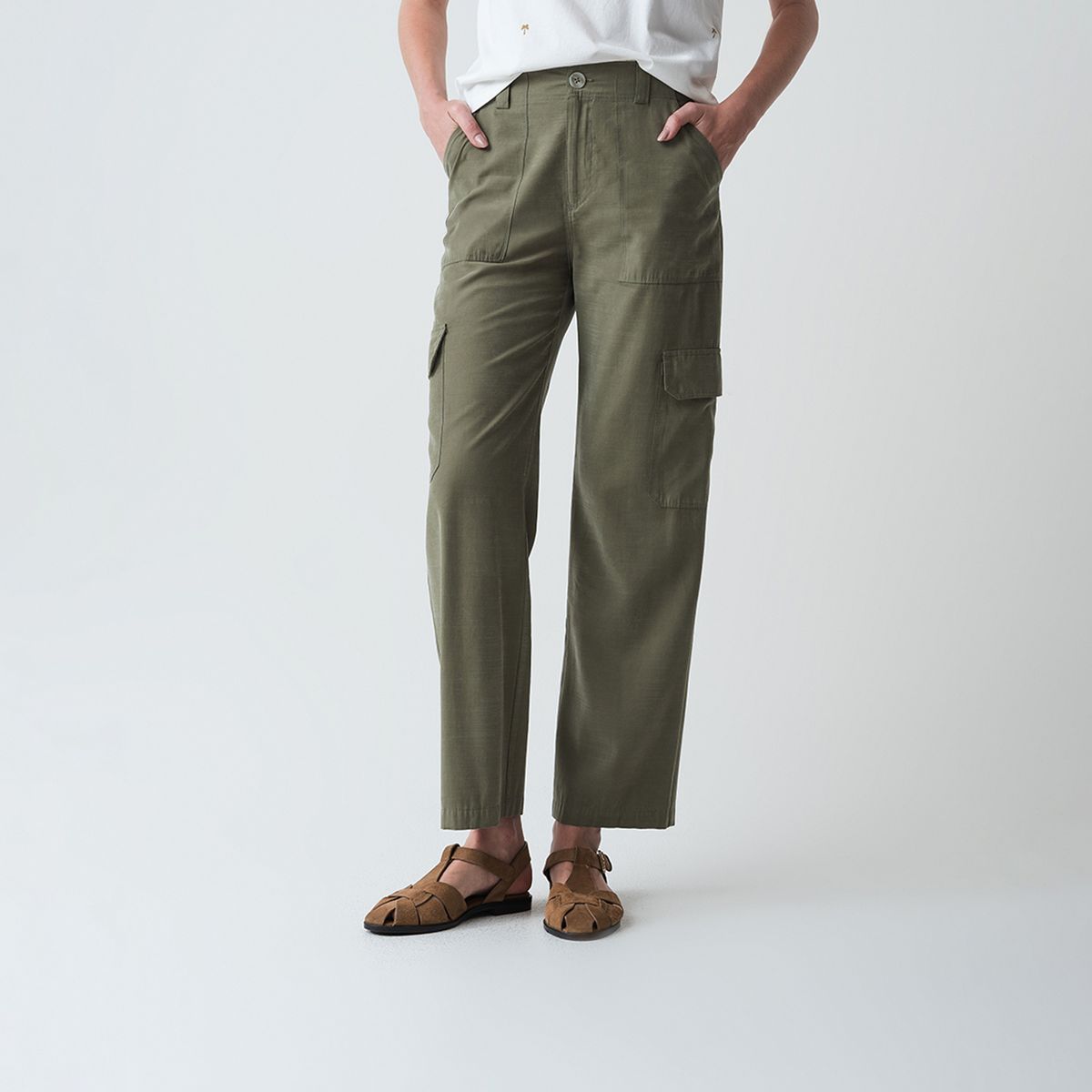 NAF NAF - Pantalón Straight Tiro Alto Mujer Naf Naf