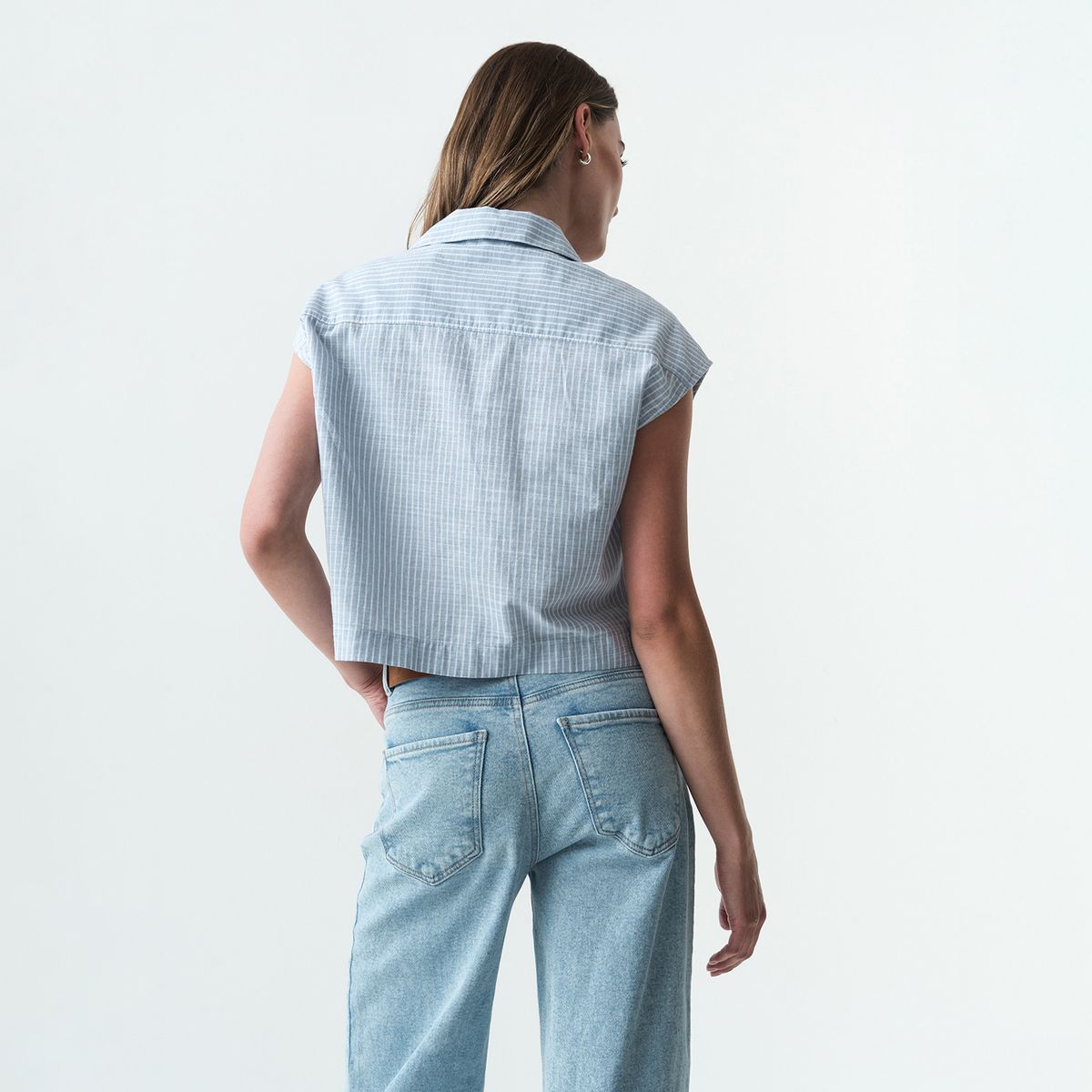 NAF NAF - Blusa Manga Corta Mujer Naf Naf