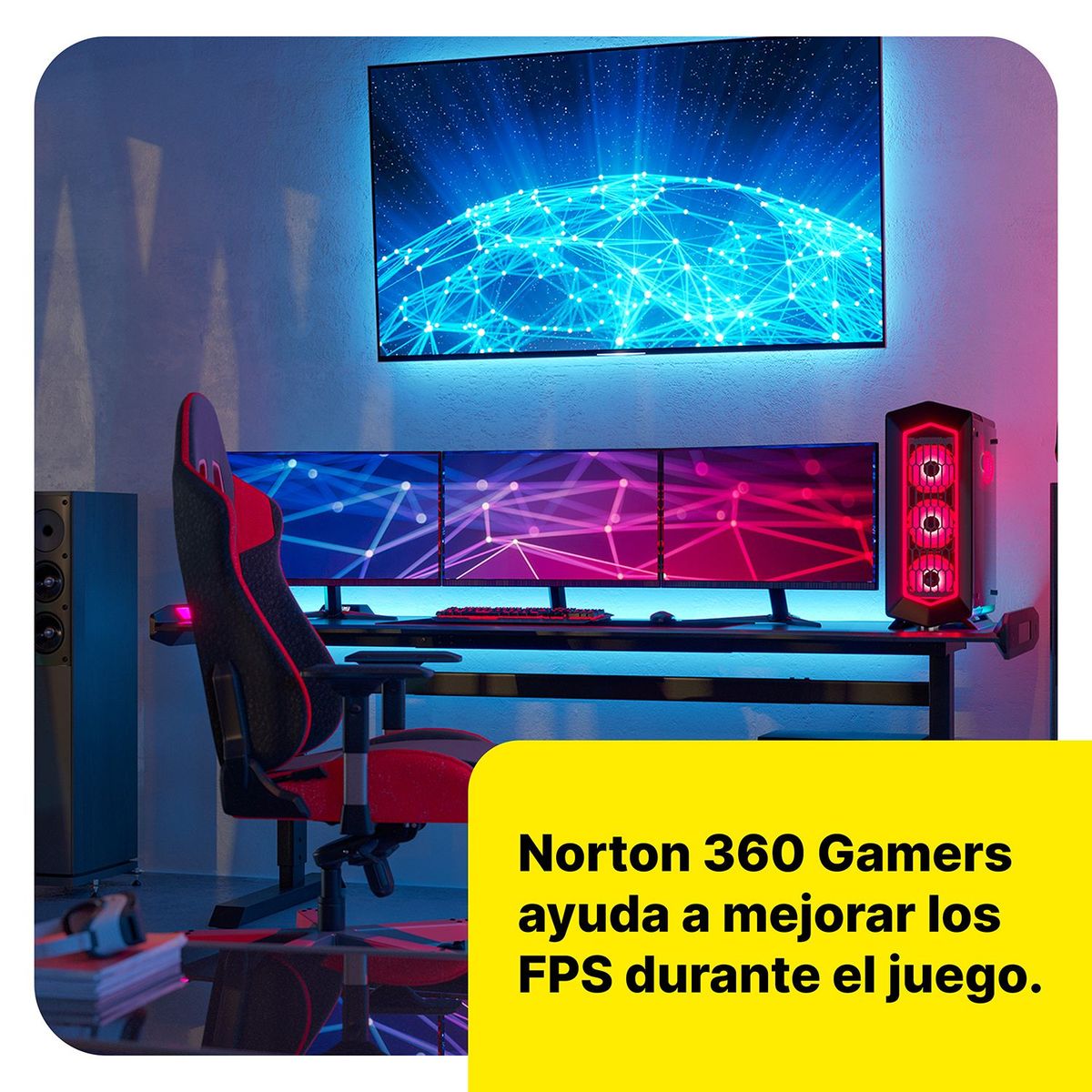 NORTON - Norton 360 Gamers 3 Dispositivos 50gb