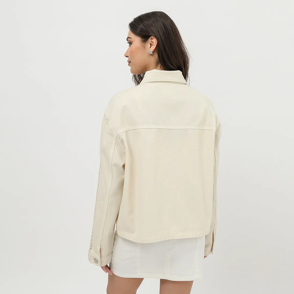 SYBILLA - Casaca Denim Mujer Sybilla